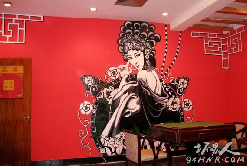 家居装修风格手绘墙 太美了