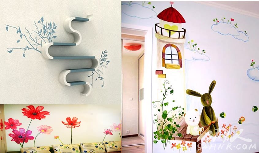 家居装修风格手绘墙 太美了