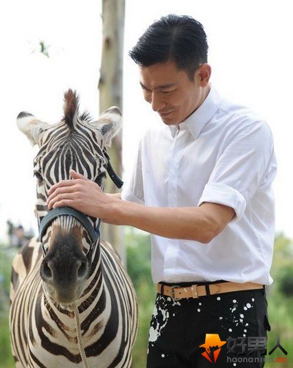 刘德华敬业拍广告