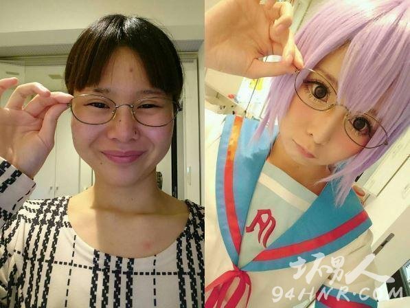 高超的化妆技术 妹子一人装扮好几位二次元人物